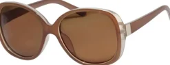 PARKER oversized retro sunglasses light brown