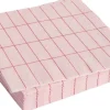 Pattern Napkins-Set of 20 Dinner-Light pink and red grid