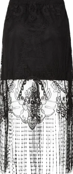 PCCLAIR HW ANKLE LACE TASSELS SKIRT