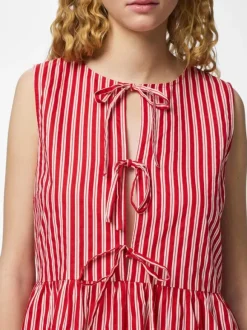 PCJOLLY SL TIE SHORT DRESS WVN NOOS