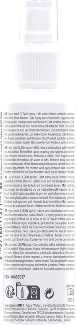 pjur med CLEAN spray