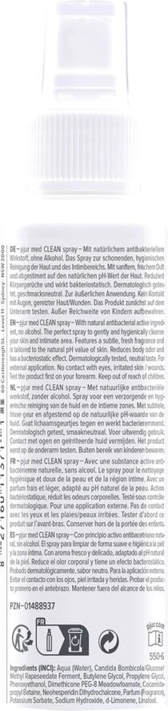 pjur med CLEAN spray