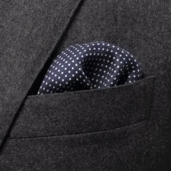 Polka Dots Silk Pocket Square