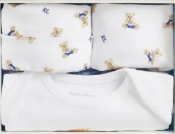 Polo Bear Cotton 3-Piece Gift Set