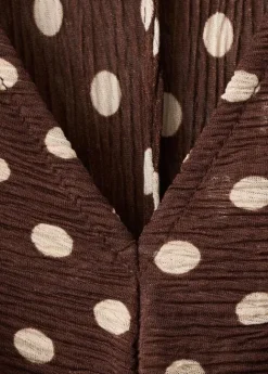 Printed midi-dress