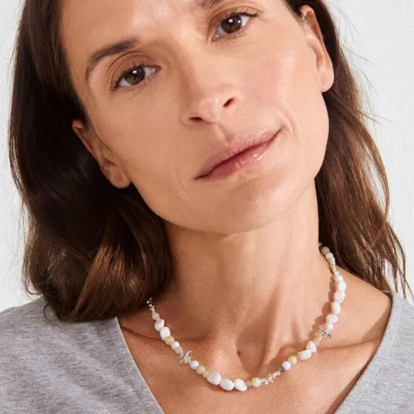 PRISM necklace white/silver-plated