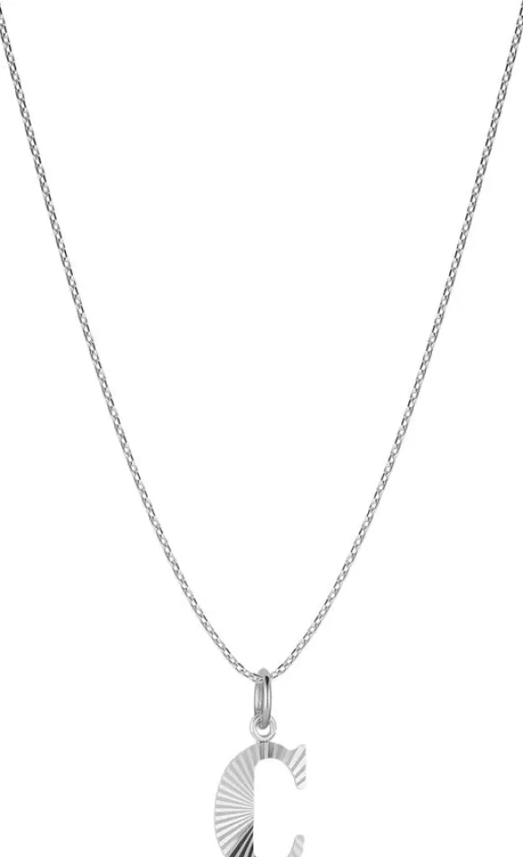 Reflection Letters, gold-plated sterling silver-C