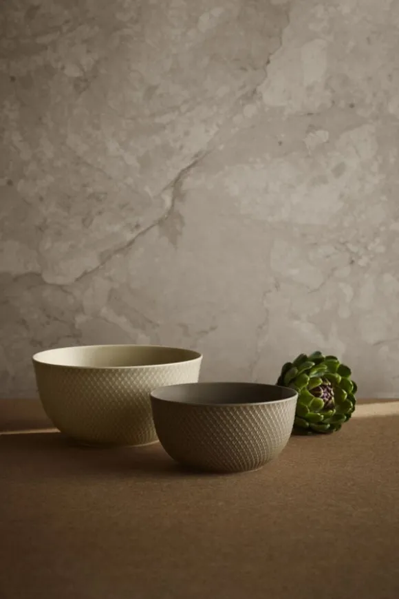 Rhombe Earth Serveringsskål Ø22 cm marble