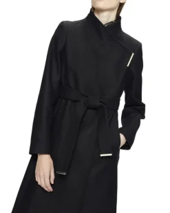 ROSELL Long Length Wool Wrap Coat