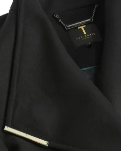 ROSELL Long Length Wool Wrap Coat