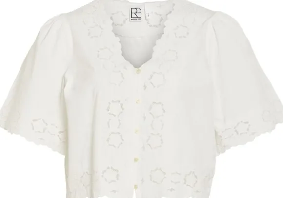 ROUAMORY 2/4 V-NECK TOP