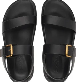 SALMAGI - ADJUSTABLE LEATHER SANDAL W/HEEL STRAP