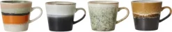 70s ceramics cappuccino mius, verve set of 4