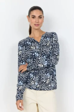 SC-FELICITY AOP 532 Bluse Navy