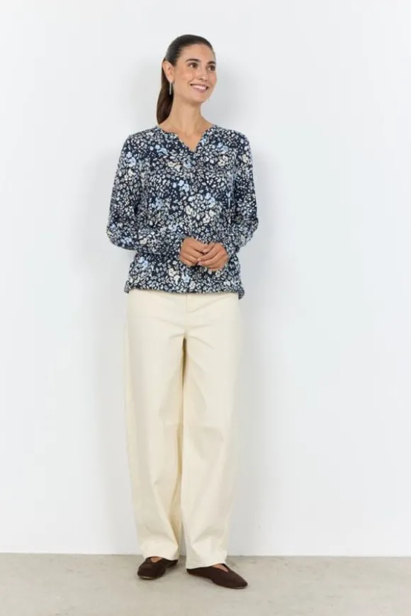 SC-FELICITY AOP 532 Bluse Navy