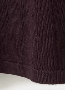Short-sleeved knitted sweater