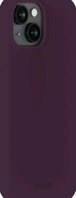 Silicone Case iPhone 15 Deep Plum