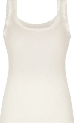 Singlet Rib Jersey Lace