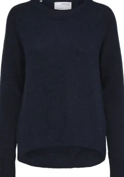 SLFLULU LS ALPACA BLEND KNIT O-NECK B NOOS
