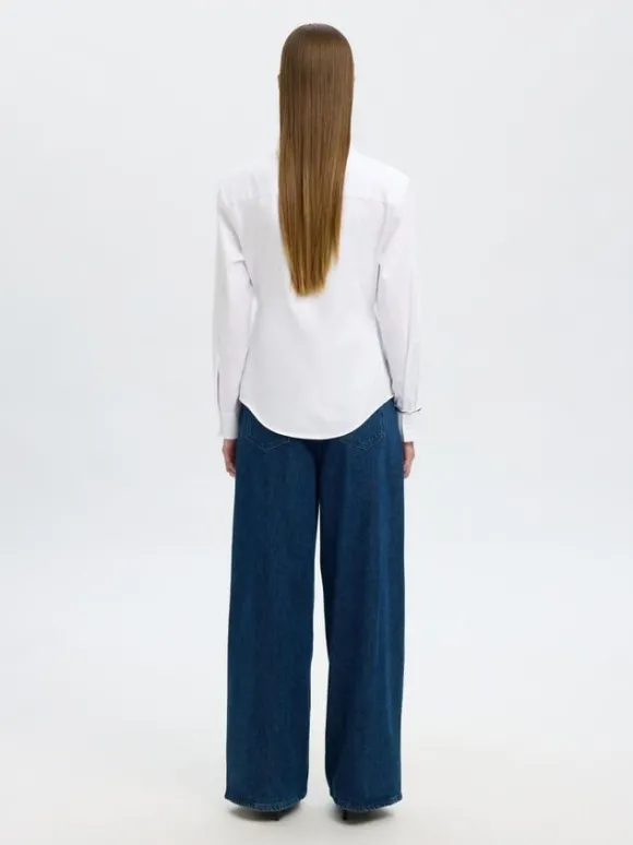 SLFNICOLINA SLIM LS SHIRT B