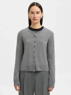 SLFTHEA LS KNIT MERINO CARDIGAN NOO