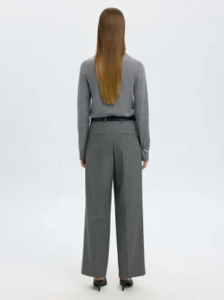 SLFTHEA LS KNIT MERINO COLLAR NECK