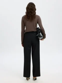 SLFTHEA LS KNIT 100% MERINO COLLAR NECK