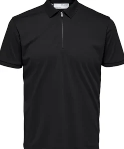 SLHFAVE ZIP SS POLO NOOS