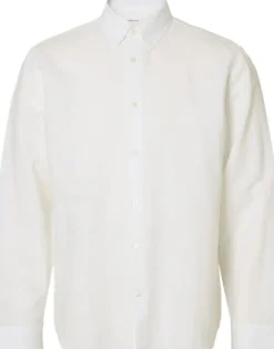 SLHREGCLAY LINENBLEND LS SHIRT CLA