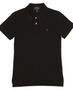 Slim Fit Cotton Mesh Polo Shirt Kids