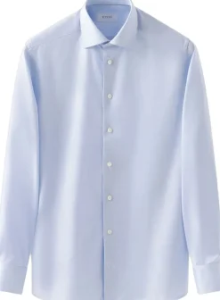 Slim Fit Light Blue Signature Twill Shirt