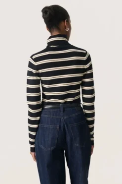 SLSpina Striped Rollneck