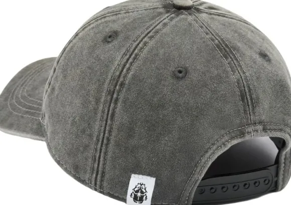 Soft Washed 6 Panel Cap - Black