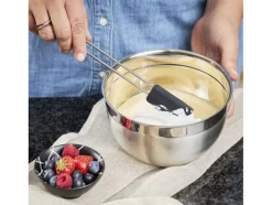 Spatel/slickepott smal 20 cm Stål/Svart
