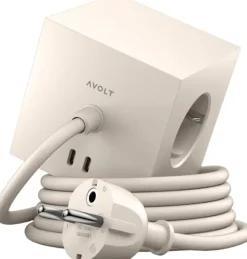 Square 1 - USB-C - 1,8m F EU - Nomad Sand