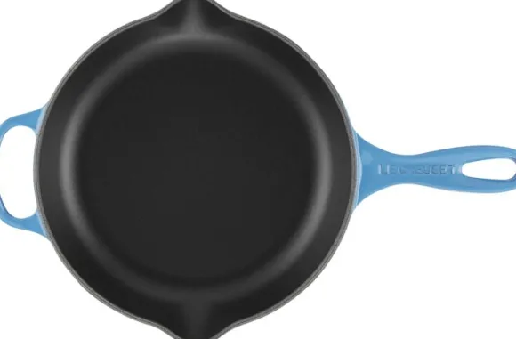 Stegepande støbejern 23 cm Azure Blue