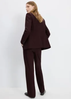 Straight-fit suit trousers
