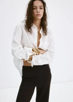 Straight knitted trousers
