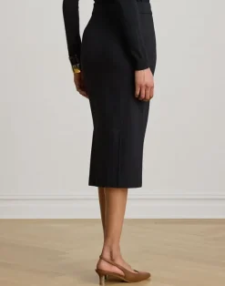 Stretch Ponte Sailor Pencil Skirt