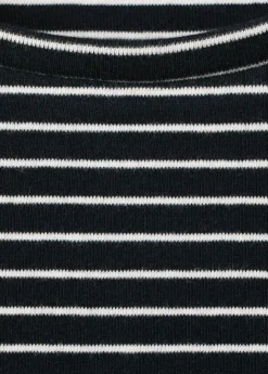 Striped T-shirt with ties