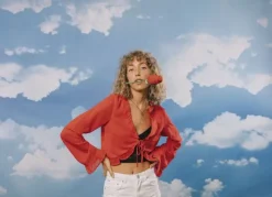 Strømper - Pretty Rose Red