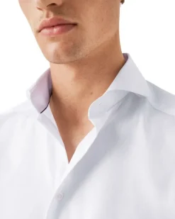 Super Slim Fit Light Blue Signature Twill Shirt