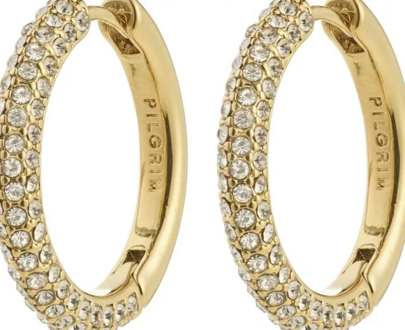 TATUM large hoops gold-plated