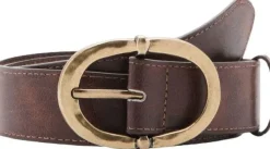 Textured metal buckle belt