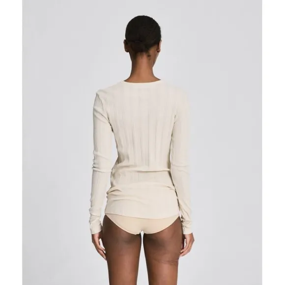 Thyra L/S Cotton Top Drop Needle GOTS