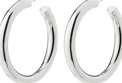 TOVIN hoop earrings silver-plated