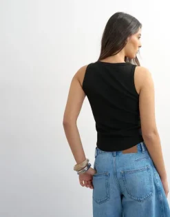 TSBRITT SL RIB SCOOP CURVE HEM VEST