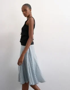 TSELOWEN LR CRINKLE MAXI SKIRT WVN