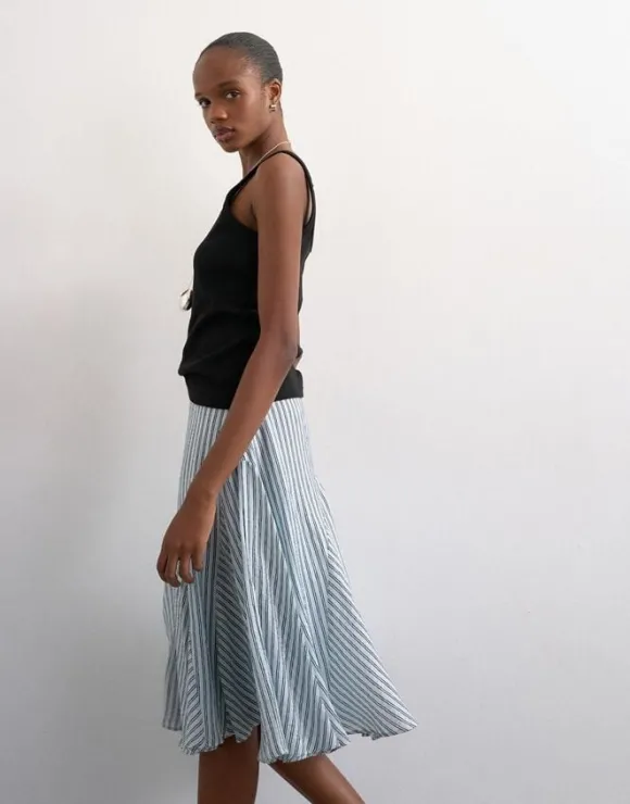 TSELOWEN LR CRINKLE MAXI SKIRT WVN
