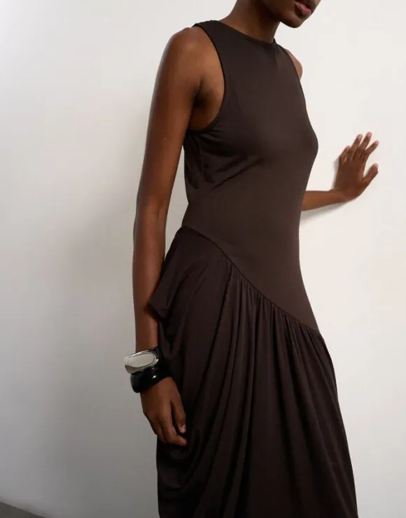 TSJULIE BUBBLE HAM MAXI DRESS JRS